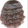 12"-22" 100% Indian Remy Human Hair Lace Front wigs 100% Indian Remy Natural wavy 4# Medium Brown (16") view 1