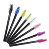 400 Pack Mascara Wands Mini Disposable Eyelash Brushes for Extensions Eye Lash Wand Brow Brush Makeup Tool Bulk, 8 Colors view 1