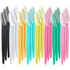 Boao 24 Pcs dermaplaning blades for face Eyebrow Razor face razors for women dermaplane razor Colorful Facial Razor Shaper Trimmer with Precision Cover Dermaplaning Tool view 1