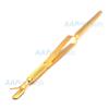 AAProTools Acrylic Nail Pincher Tool Multi Function Cuticle Pusher Tweezer Magic Wand Gold view 2