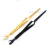 AAProTools Cuticle Magic Wand Pusher Tweezer Multi Function Acrylic Nail Pincher Tool Black & Gold New view 1