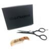 Lucky Franc's Beard Grooming Kit with Japanese Beard Scissors & Ox Horn Handmade Mini Beard Combs for Men. Mustache Trimming Kit with Mustache Hair Scissors and Comb for Men. Handmade Beard Care Kit view 1