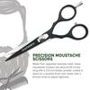Lucky Franc's Beard Grooming Kit with Japanese Beard Scissors & Ox Horn Handmade Mini Beard Combs for Men. Mustache Trimming Kit with Mustache Hair Scissors and Comb for Men. Handmade Beard Care Kit view 3