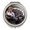 Goblin King Jareth From The Labyrinth Sitting On Throne David Bowie Compact Travel Purse Handbag Makeup Mirror view 1