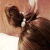 10 Pcs Women's Imitation Pearl Towel Ring Hair Bands Ponytail Holder Hair Ties Black Elastic Rubber Band Hair Ropes Headbands Hair Accessories (White) view 2