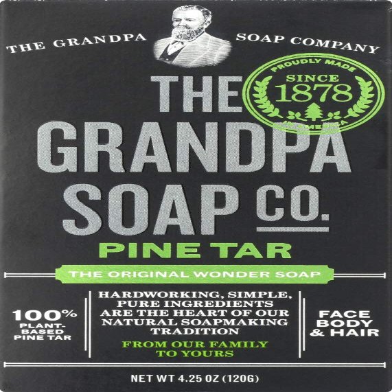 Bulk Saver Pack 9x4.25 OZ : Grandpa's Pine Tar Bar Soap