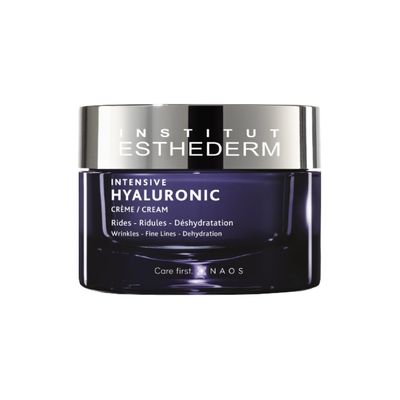 Institut Esthederm Intensive Hyaluronic Cream, Face Cream for Wrinkles, Fine Lines, and Dehydrated Skin, Face, Neck and Dcollet
