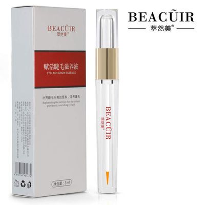 BEACUIR Eyelash Growth Essence Serum Double Thickness Nourishes Hair Root Plant Ingredients Help to Restore Eyelashes 3ml