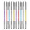 10 Pcs Double Sided Manual Tattoo Fog Eyebrow Pen Needle Tip Holder Tool Manual Pen Kit for Makeup Supplies view 1
