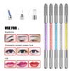 10 Pcs Double Sided Manual Tattoo Fog Eyebrow Pen Needle Tip Holder Tool Manual Pen Kit for Makeup Supplies view 2
