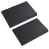 B Blesiya 2x Cosmetic Empty Magnetic Palette Box Eyeshadow Powder Makeup Case Make Up Organizer Space-Saving Black Travel Friendly view 1