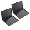 B Blesiya 2x Cosmetic Empty Magnetic Palette Box Eyeshadow Powder Makeup Case Make Up Organizer Space-Saving Black Travel Friendly view 3
