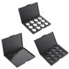 B Blesiya 2x Cosmetic Empty Magnetic Palette Box Eyeshadow Powder Makeup Case Make Up Organizer Space-Saving Black Travel Friendly view 4