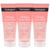 Neutrogena Oil Free Pink Grapefruit Acne Face Scrub, 3 x 6.7 oz view 1