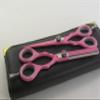 5.5" Professional Barber Razor Edge Titanium Coated Hair Cutting and Texturizing Shears Scissors Set+case view 2