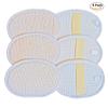 6Pack (Large 6.3x4.3 inches) Exfoliating Face Body Pad (100% Soft Terry Cloth) Cloth Materials Loofah Sponge Scrubber Brush Close Skin for Men and Women When Bath Spa and Shower view 4