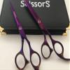 5.5" Professional Barber Razor Edge Titanium Coated Hair Cutting and Texturizing Shears Scissors Set+Black Color Case view 3