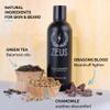 ZEUS Beard Shampoo - Cleansing & Moisturizing with Green Tea & Natural Ingredients to Soften, 8 oz (Made in USA) Verbena Lime view 2