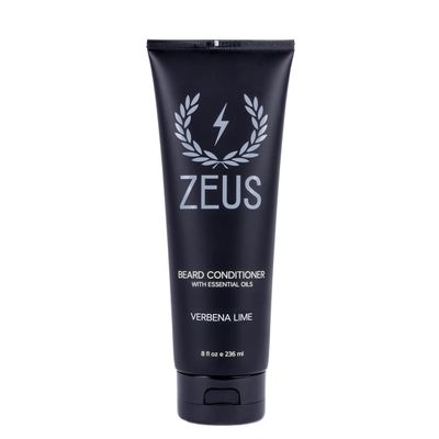 ZEUS Beard Conditioner Wash, Cleansing & Moisturizing Beard Wash with Green Tea & Natural Ingredients to Soften Facial Hair (Made in USA) Verbena Lime