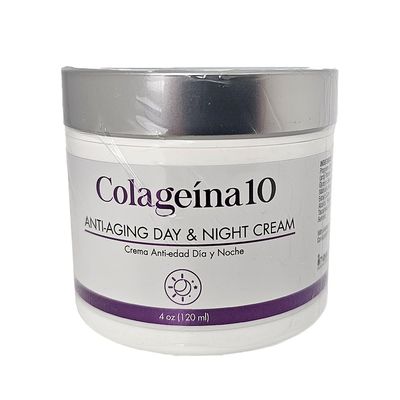 Colageina 10 Day and Night Cream, Anti-Aging - 4 fl oz