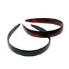 Parcelona French Wide 3/4" Shell Brown and Black Celluloid Set of 2 Headbands for Women view 1