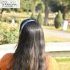 Parcelona French Wide 3/4" Shell Brown and Black Celluloid Set of 2 Headbands for Women view 2