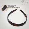 Parcelona French Wide 3/4" Shell Brown and Black Celluloid Set of 2 Headbands for Women view 4
