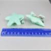 2 Mint Green Starfish Barrettes Hair Clip Sea Star Mermaid Barrette Hair 2 5/8" Colored Hair Clips for Women view 4