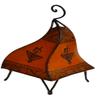 Treasures Of Morocco Henna Lamps & Sconces Moroccan Hand Made Leather lamp Henna Tattoo African Orange view 2