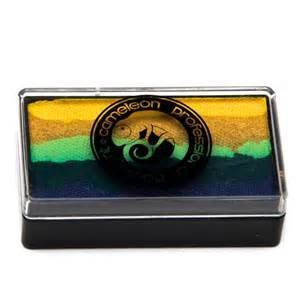 Cameleon Professional Face & Body Paint Colorblock - PALM TREE