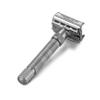 VIKINGS BLADE Adjustable Double Edge Safety Razor + Luxury Case. Smooth, Reusable, Eco-Friendly (The Emperor Frosted Chrome) view 3