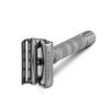 VIKINGS BLADE Adjustable Double Edge Safety Razor + Luxury Case. Smooth, Reusable, Eco-Friendly (The Emperor Frosted Chrome) view 4