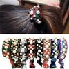 10PCS Women Ponytail Holder Hair Band Fashion Pearl Hair Band Rope Scrunchie Hair Ties Rubber Band Headband Scrunchie (C#) view 2