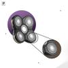 Skull Shaver Baron Replacement Shaver Head Blade - Smooth Close Shave - Wet & Dry Use - Flexible 5-Head Design - Quick Twist Lock - Universal Fit view 2