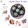 Skull Shaver Baron Replacement Shaver Head Blade - Smooth Close Shave - Wet & Dry Use - Flexible 5-Head Design - Quick Twist Lock - Universal Fit view 3