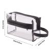 Heavy Duty Clear Travel Toiletry Makeup Bags Transparent Shaving Bag Water Resistant Cosmetic Bag Organizer Pouch with Zipper and Handle view 2