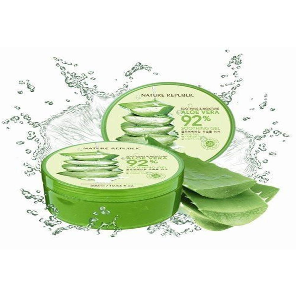 Nature Republic New Soothing & Moisture Aloe Vera 92% Gel, 10.56 Fl Oz