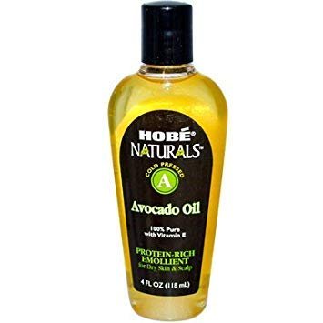 Hobe Naturals Avocado Oil 100% Pure with Vitamin E, 4 oz (Pack of 1)