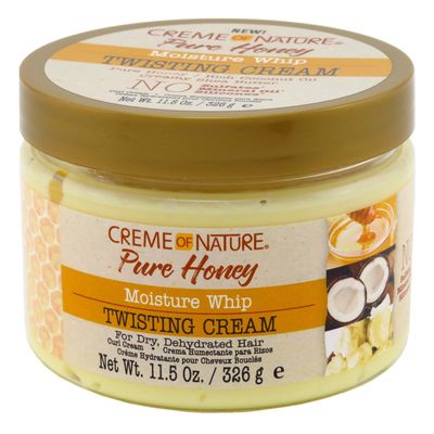 Creme Of Nature Pure Honey Twisting Cream 11.5 Ounce Jar (340ml) (2 Pack)