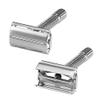 2 Pieces of Assured Stainless Steel Double Edge Safety Razors with 10 Asured blades & 10 Doroco blades view 1
