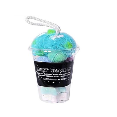Bath Bombs and Bath Sponge Gift Set, 11 Piece