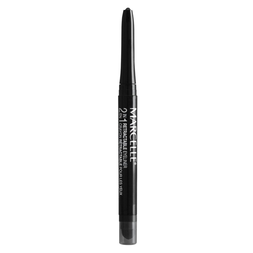 Marcelle 2-in-1 Retractable Eyeliner, Black, 0.31 g