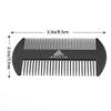 AhfuLife Stainless Steel Metal Hair&Beard Comb - Anti-Static Dual Action Beard Comb - Credit Card Size Combs Perfect for Wallet and Pocket - Presented in Gift Box (Black) view 2