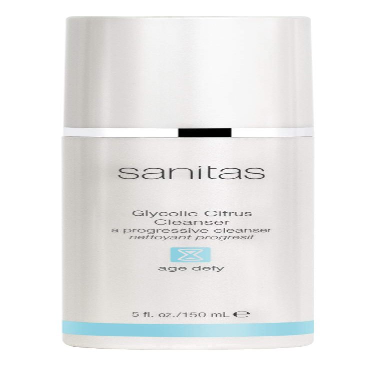 Sanitas Glycolic Citrus Cleanser, Exfoliating Facial Cleanser, 5 Oz