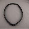 Black Braid Faux Hair Band Headband Stretch Elastic Braided Plaits 1/2" Wide Headbands for Women view 3
