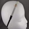 Silver Tone Crystal Metal Mesh Chain Thin Skinny Headband Hair Band Accessory Headbands for Women view 1