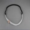 Silver Tone Crystal Metal Mesh Chain Thin Skinny Headband Hair Band Accessory Headbands for Women view 3