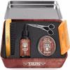 Viking Revolution Ultimate Grooming Kit for Men - Boar Brush, Wood Comb, Sandalwood Balm & Oil, Scissors for Beard & Mustache view 3