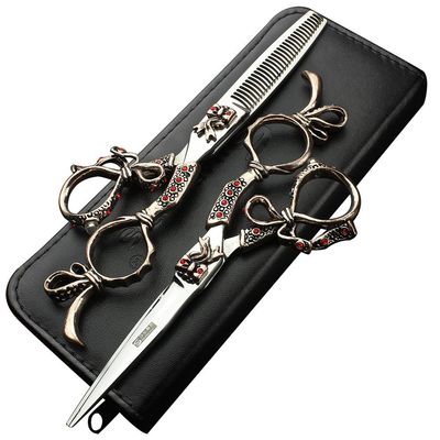 6-inch hair clippers Japanese 440C scissors set (set)