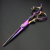 6 inch purple hairdressing scissors Japan 440C hairdressing scissors cutting scissors scissors set (Cutting scissors) view 2